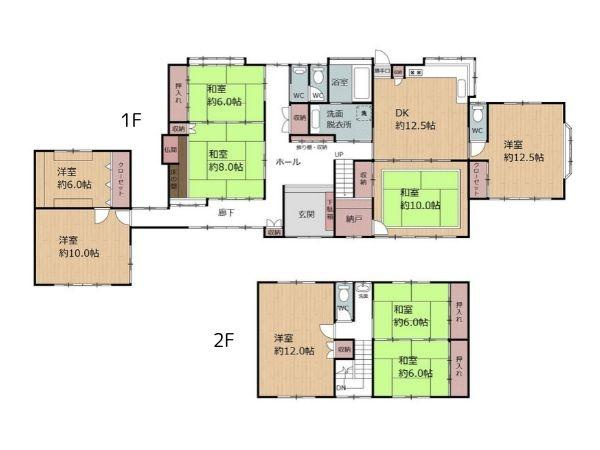 王ノ瀬1丁目　戸建ての間取り|※図面と現況が異なる場合は現況を優先。