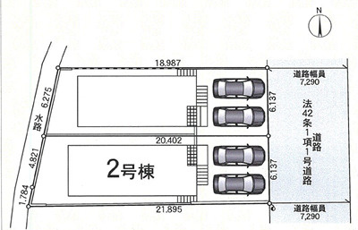 【区画図】 | 座間市四ツ谷　新築戸建て　全２棟【仲介手数料無料】 | 【仲介手数料無料でご紹介可能です】大樹不動産