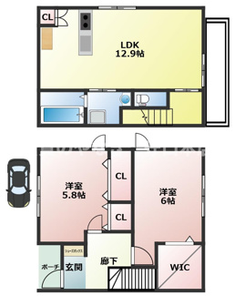 【間取り】 | 藤田町6丁目ヘーベルハウス東棟