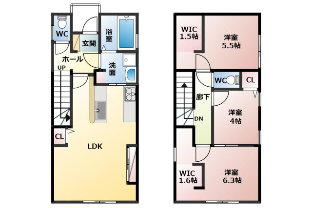中古住宅　八代3丁目の間取り