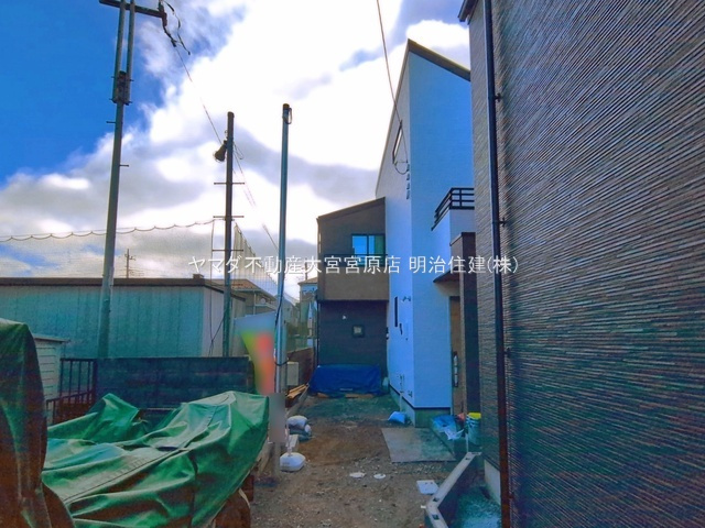 さいたま市見沼区堀崎町の前面道路含む現地写真