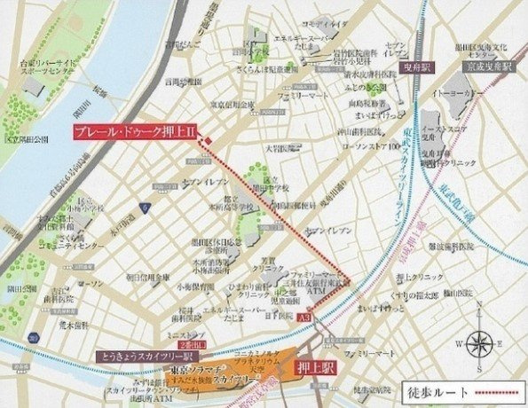 プレール・ドゥーク押上Ⅱの地図