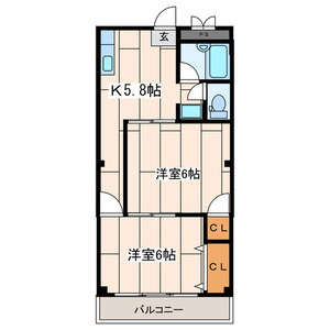 サンノウヤサクビルの間取り|間取りです。