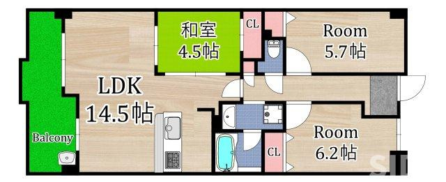 【間取り】 | グランシエルドゥ
