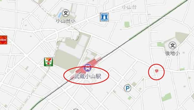 レクス武蔵小山の地図