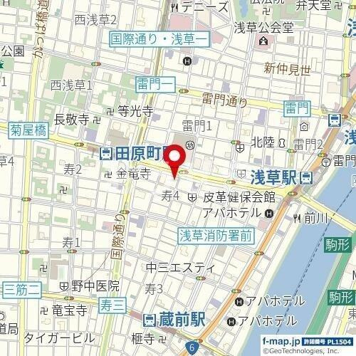 デュオ・スカーラ田原町の地図