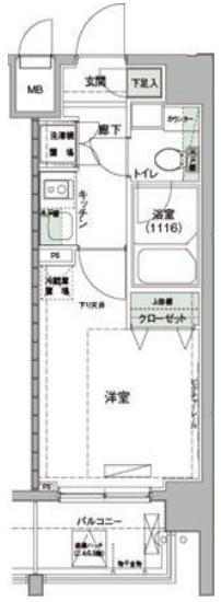 ハーモニーレジデンス羽田WESTの間取り