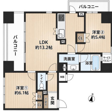エトーレ江戸堀の間取り|エトーレ江戸堀　間取り