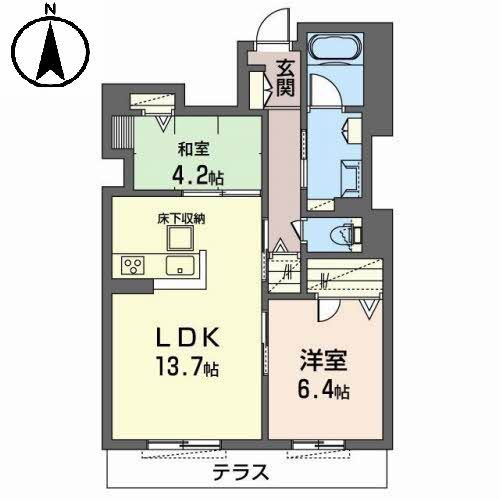 シャーメゾン　リーゾスの間取り