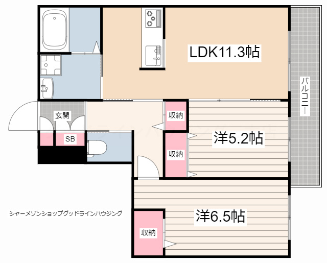 アラヤガーデンの間取り