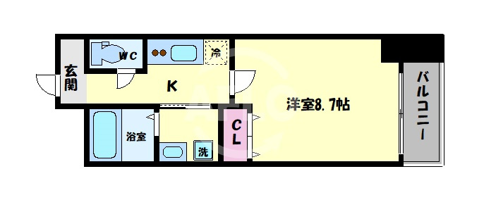 FLAT34上本町　五条小学校区の間取り|FLAT34上本町　間取り