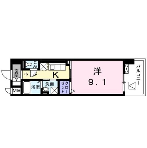 インサイド　レターの間取り