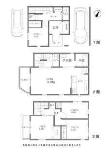 【間取り】 | 兵庫区上沢通新築戸建