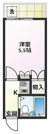 クロノス横須賀Southの間取り