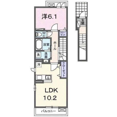 ＬＵＴＡＮ　下戸の間取り