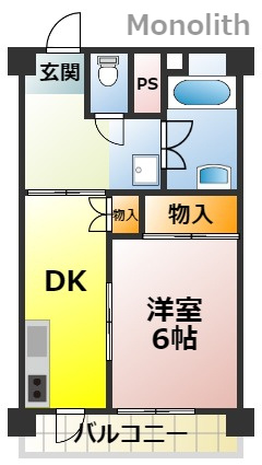 泉北茶山台3丁22番10号棟の間取り