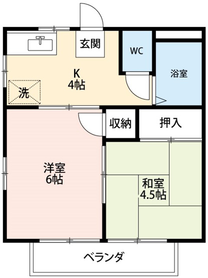 【間取り】 | シャトレ城南Ａ