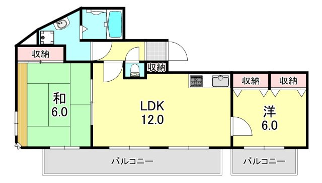 ＳＡＮＫＯラフィーネ三宮の間取り