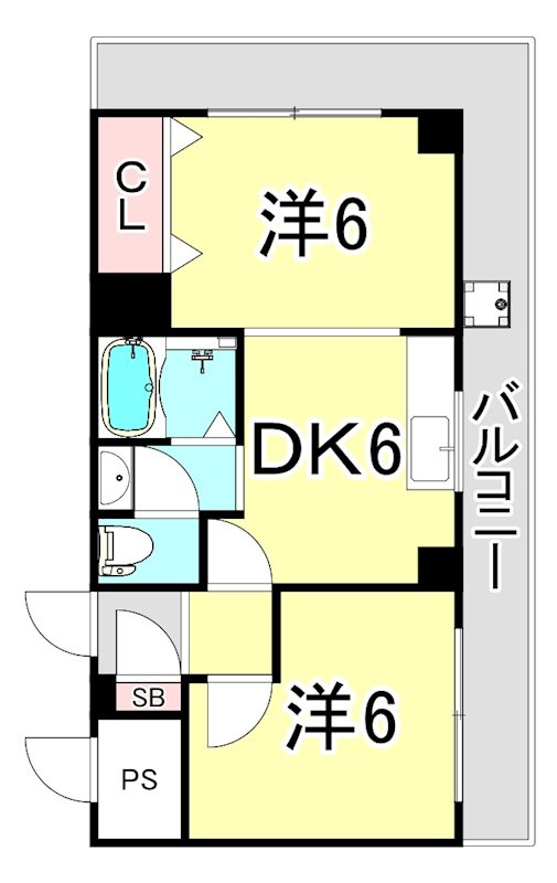 ラムール西宮の間取り