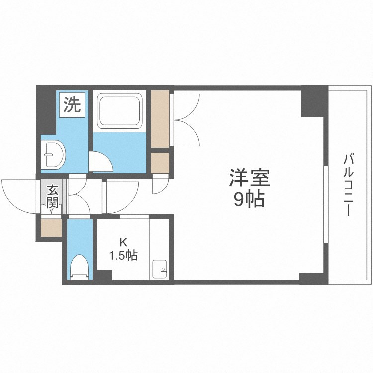 コーポYAHATAナンバ元町の間取り