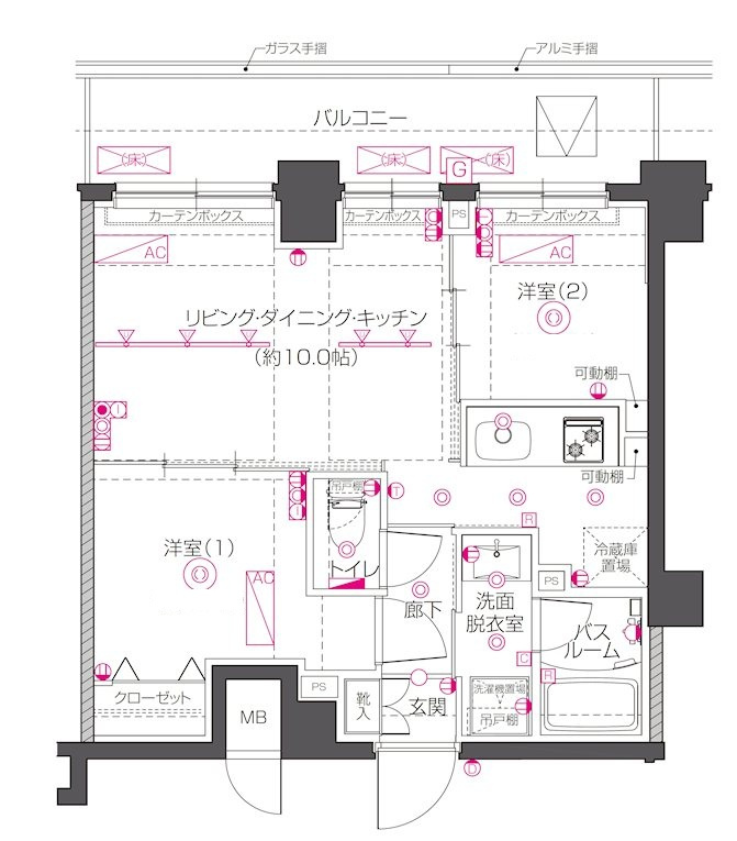 ZOOM下丸子の間取り|間取りです。