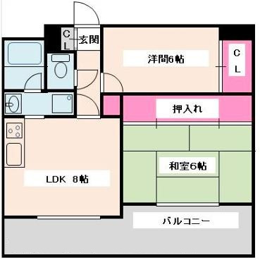 ヴィラヌーブ本山の間取り