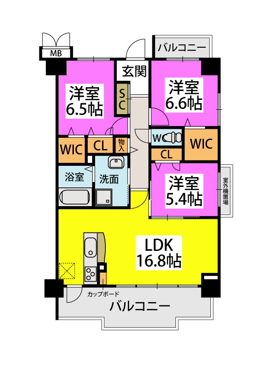 ドゥ・メゾンの間取り