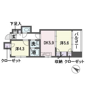 ミレニアムコート平尾の間取り