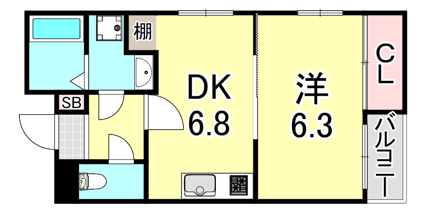 フリオ西宮の間取り
