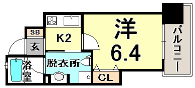ワコーレ新神戸カデンツァの間取り
