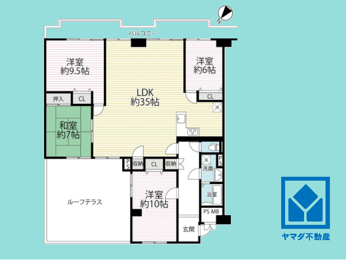 メロディーハイム希望ヶ丘の間取り