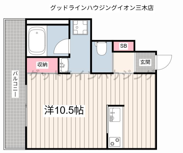 カプラン福井の間取り