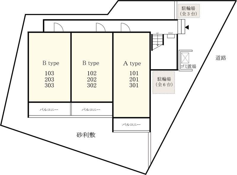 リブリ・エフエス宝町の区画図