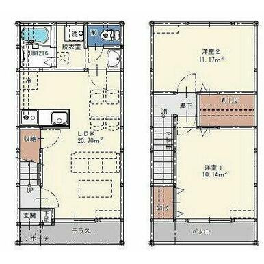 ベアメゾン玉満の間取り