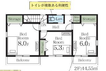 さいたま市見沼区御蔵第3の間取り