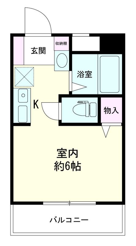 ライオンズマンション関内第6の間取り|間取りです。