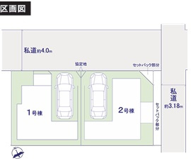 市川市大洲１丁目Ⅱの区画図