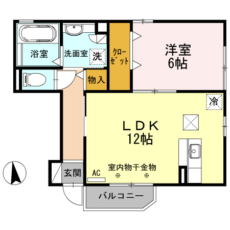 セジュール桜ヶ丘の間取り