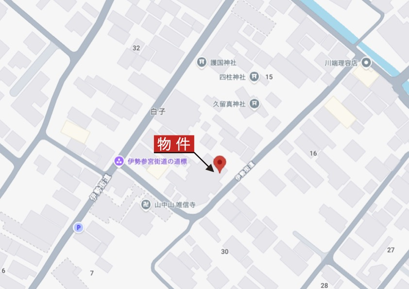 鈴鹿市白子1丁目《1号棟》の地図|詳細Map