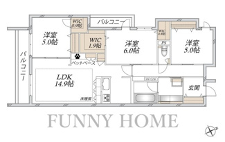 【間取り】 | （仮称）下馬２丁目メゾン