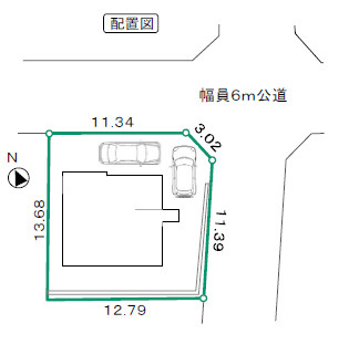 鎌倉市玉縄５丁目　新築戸建　全１棟の区画図