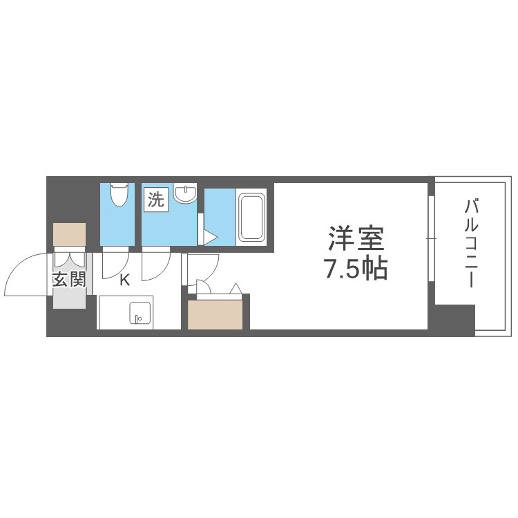 ＭＡＸＩＶ大阪長田の間取り