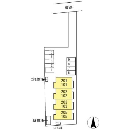 【区画図】 | メゾンドゥ　フルール