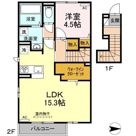 【間取り】 | メゾンドゥ　フルール