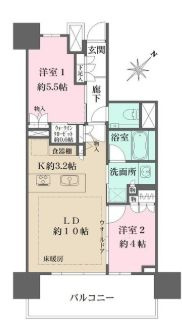 台東区谷中３丁目の賃貸マンションの間取り