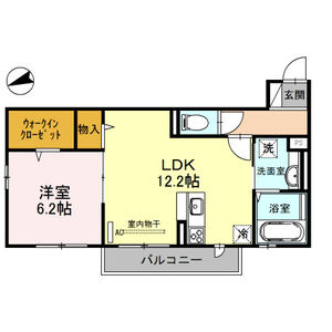 【間取り】 | リバーハイツII | お部屋の間取りです