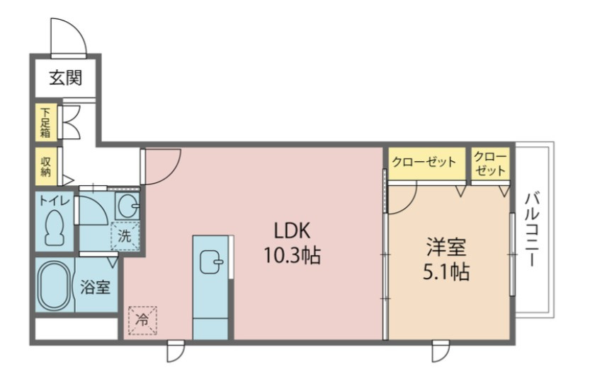 ローズパーク五番館の間取り