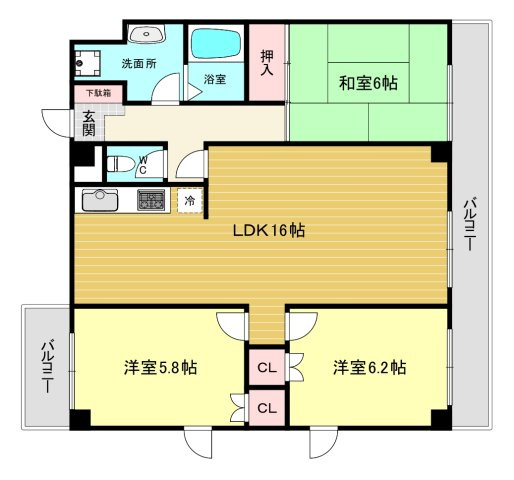 【間取り】 | メゾンカトレア