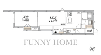 【間取り】 | （仮称）下馬２丁目メゾン