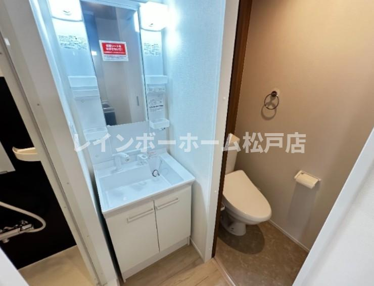 仮）道野辺共同住宅仲介手数料（賃料の1.10ヵ月）の50％OFF対象物件！の洗面所|同建築会社2026年建築の類似・設備は同様となります